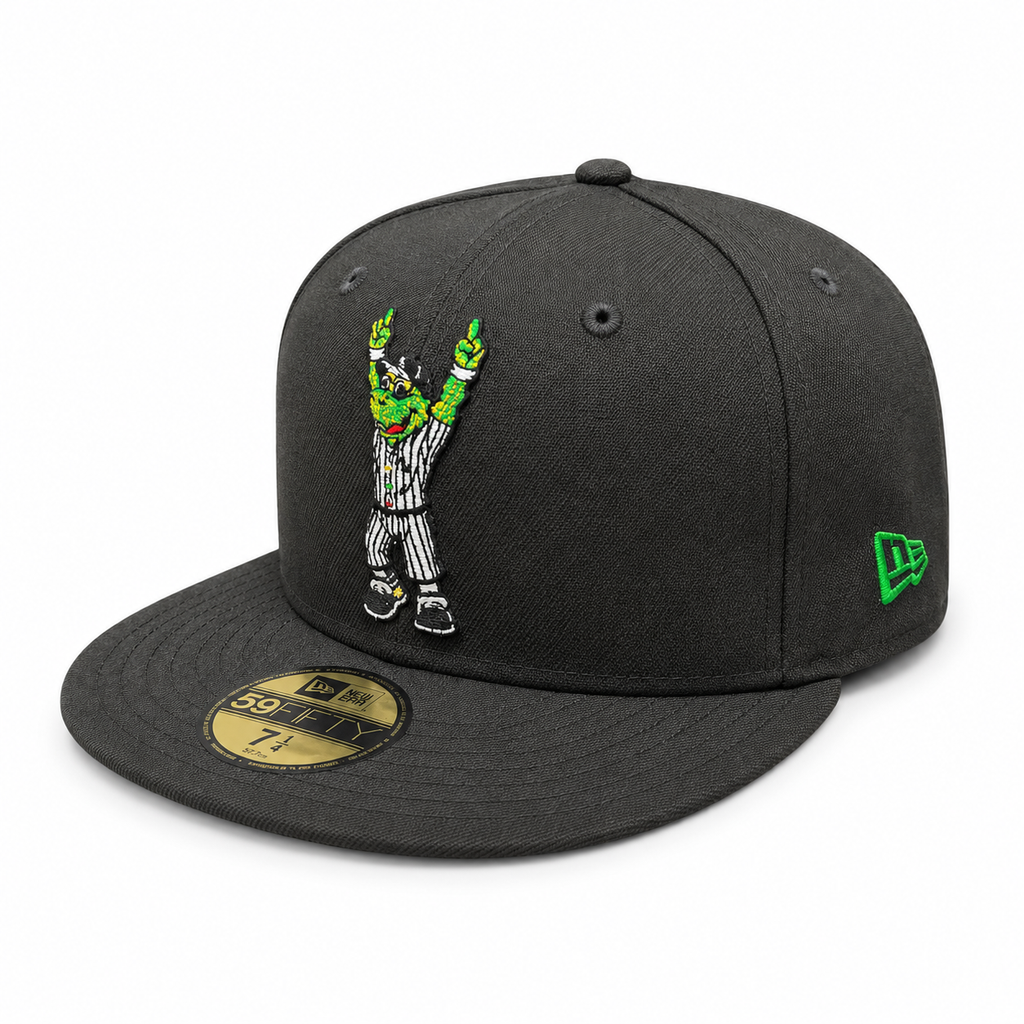Chicago White Sox Southpaw New Era Black 59FIFTY Fitted Hat Official Team Hat Sports Fan Cap Official NFL Team Hat Football Fan Cap