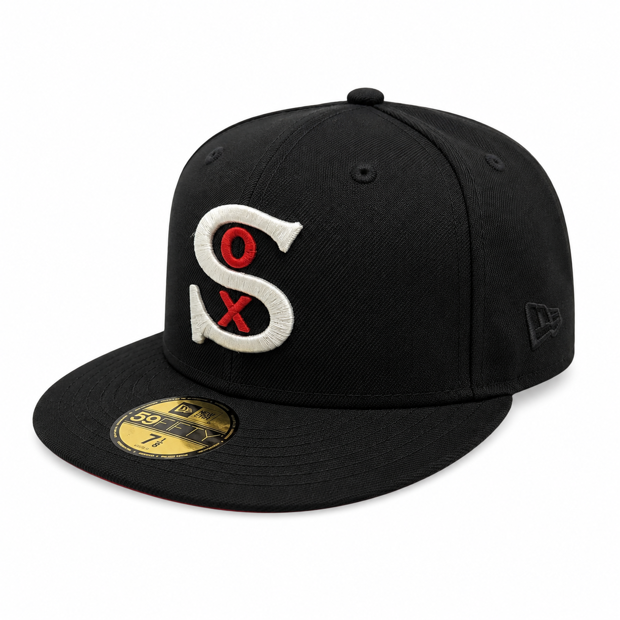 Chicago White Sox New Era Black Wool 1917 59FIFTY Fitted Hat Official Team Hat Sports Fan Cap Official NFL Team Hat Football Fan Cap