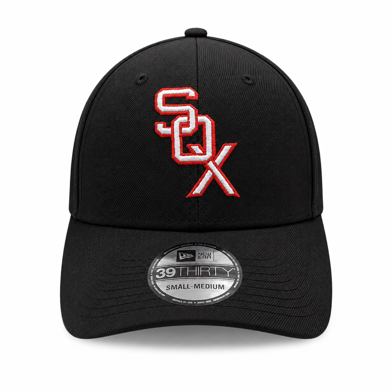 Chicago White Sox 1959 Cooperstown Classics Black 39THIRTY Flex Fit New Era Hat Official Team Hat Sports Fan Cap Official NFL Team Hat Football Fan