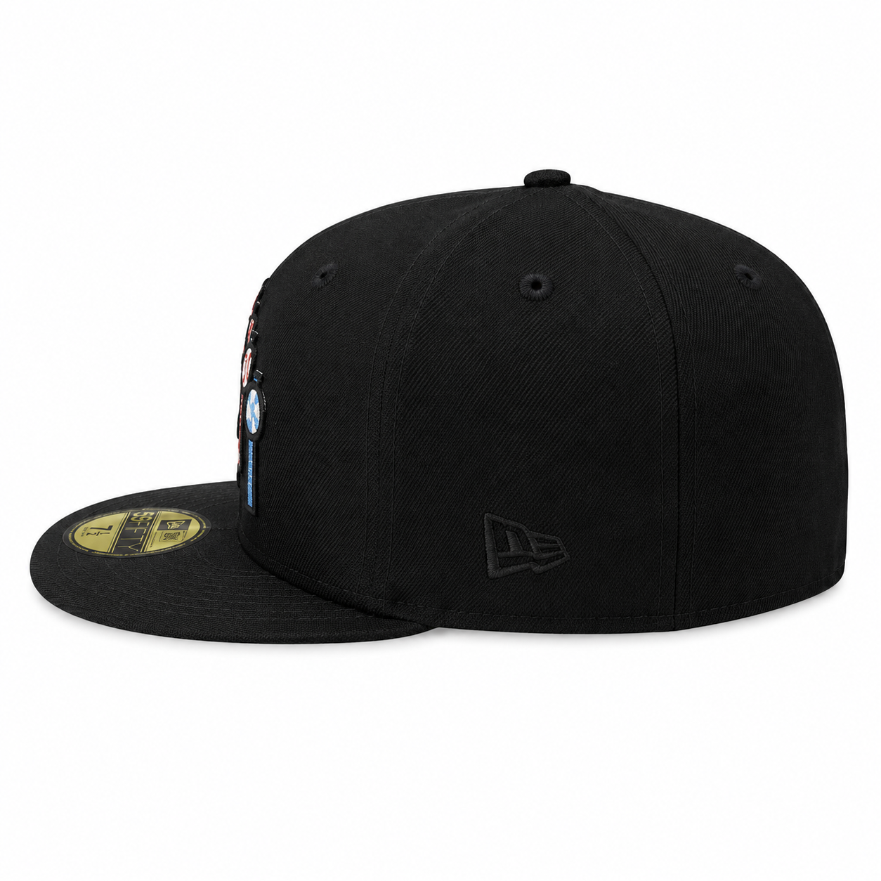 Chicago White Sox New Era Black Pinwheels 59FIFTY Fitted Hat Official Team Hat Sports Fan Cap Official NFL Team Hat Football Fan Cap