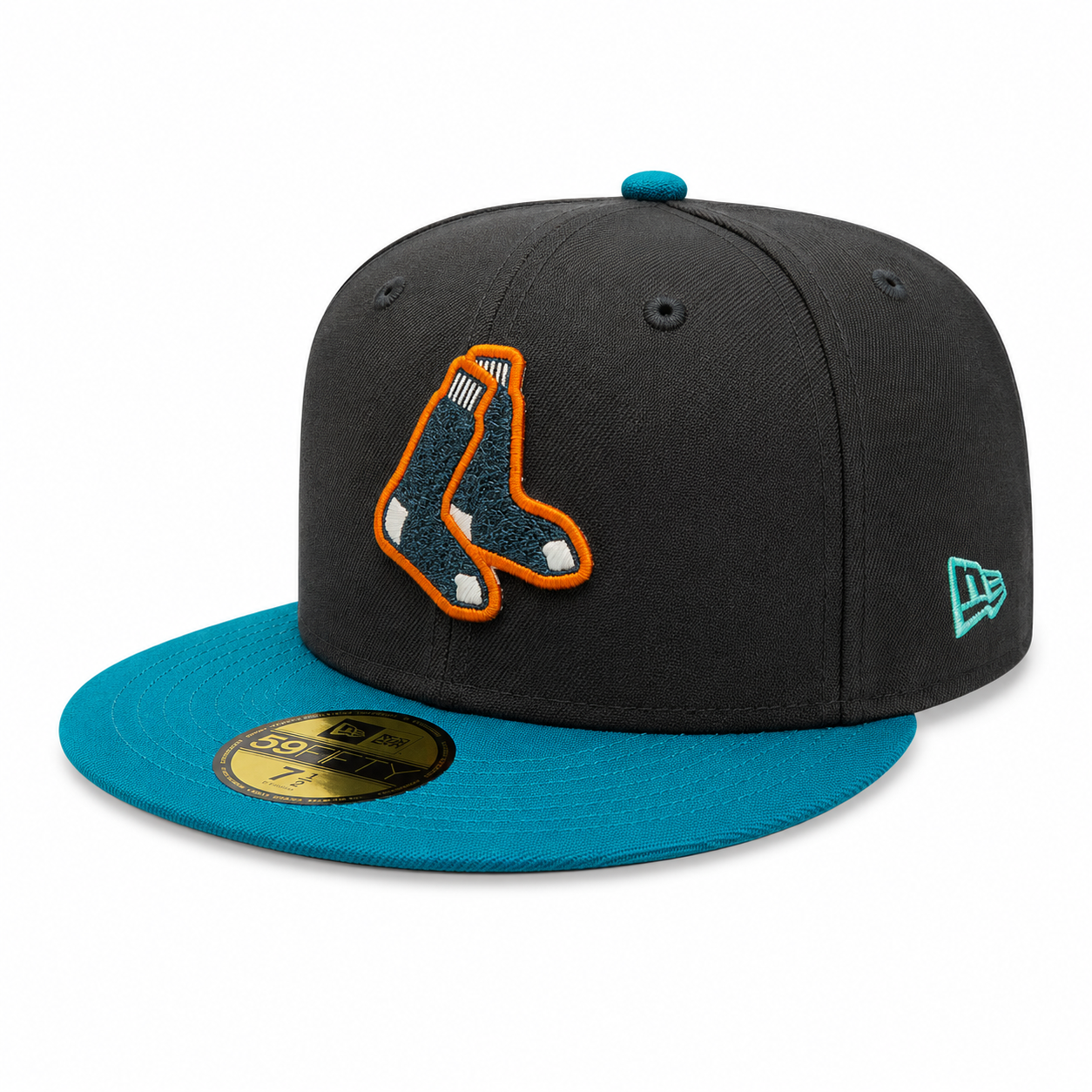 Boston Red Sox New Era Black Pine Hellbilly Deluxe 59FIFTY Fitted Hat Official Team Hat Sports Fan Cap Official NFL Team Hat Football Fan Cap