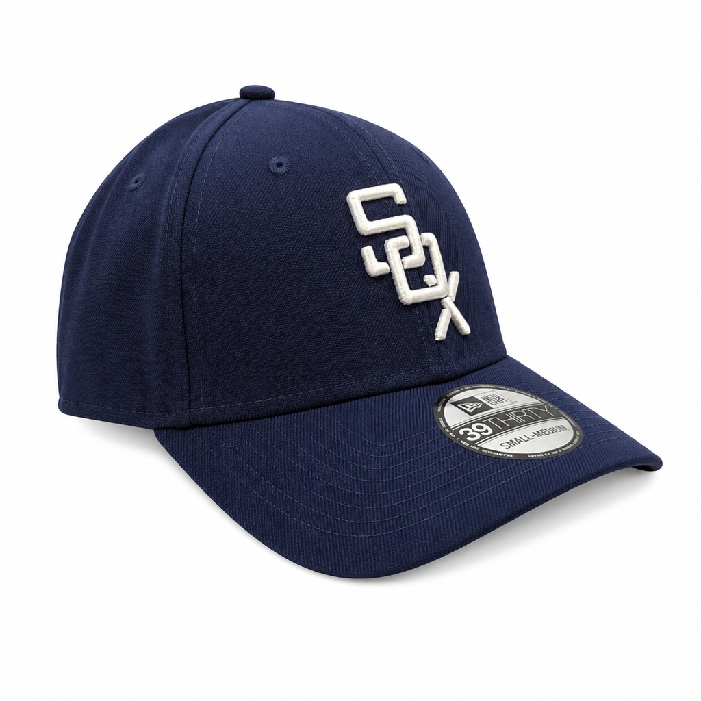 Chicago White Sox Classic 1964 Cooperstown Classics Navy 39THIRTY Flex Fit New Era Hat Official Team Hat Sports Fan Cap Official NFL Team Hat