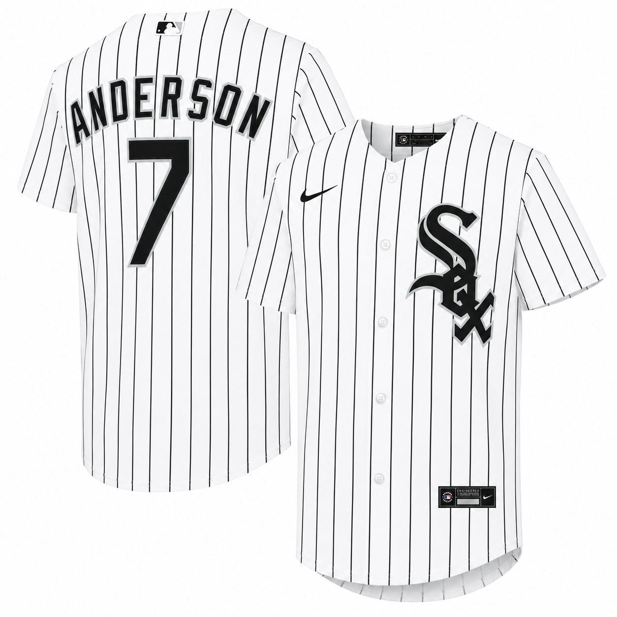 Youth Chicago White Sox Tim Anderson Nike White Home Replica Player Jersey Official Team Jersey Sports Fan Apparel Official NFL Team Jersey Football