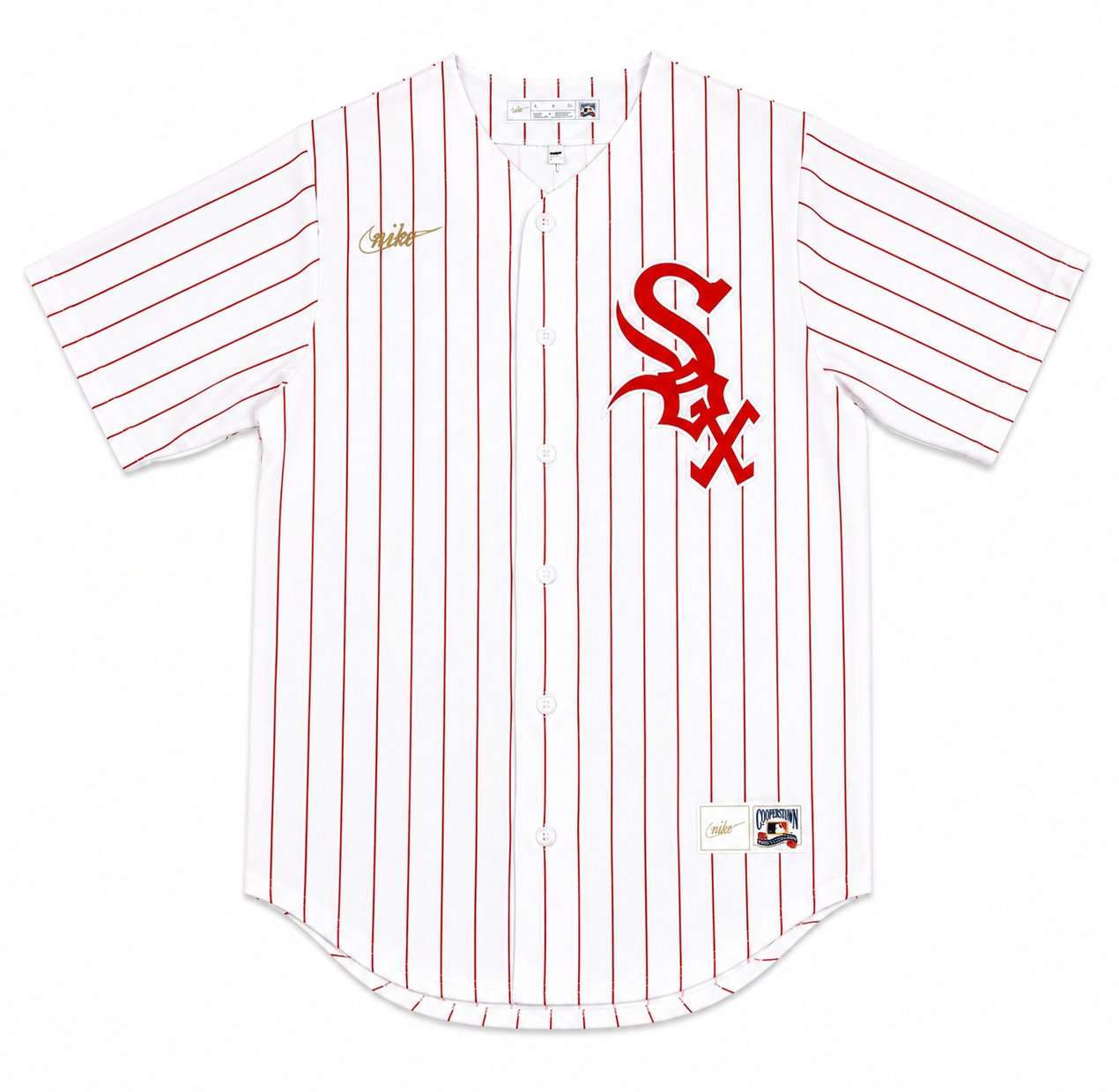 Men s Chicago White Sox Cooperstown Turn Back The Clock 1972 Home White Scarlet NIKE Blank Replica Jersey Official Team Jersey Sports Fan Apparel