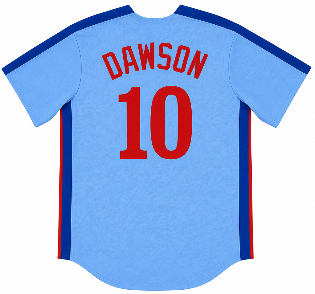 Men s Montreal Expos Andre Dawson Nike Light Blue Road Cooperstown Collection Premium Team Jersey Official Team Jersey Sports Fan Apparel Official