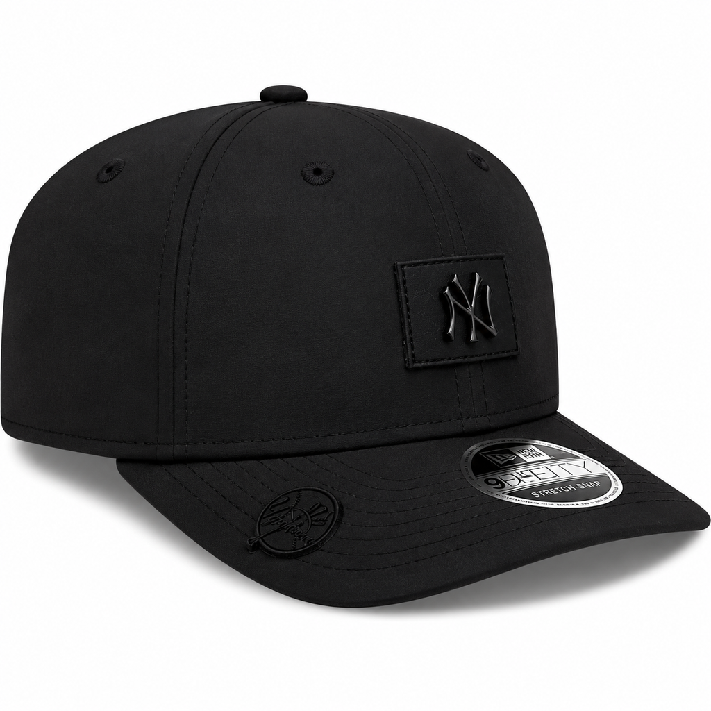 New York Yankees New Era 2026 Clubhouse 9SEVENTY Stretch Snap Adjustable Hat-Black Tonal Official Team Hat Sports Fan Cap Official NFL Team Hat