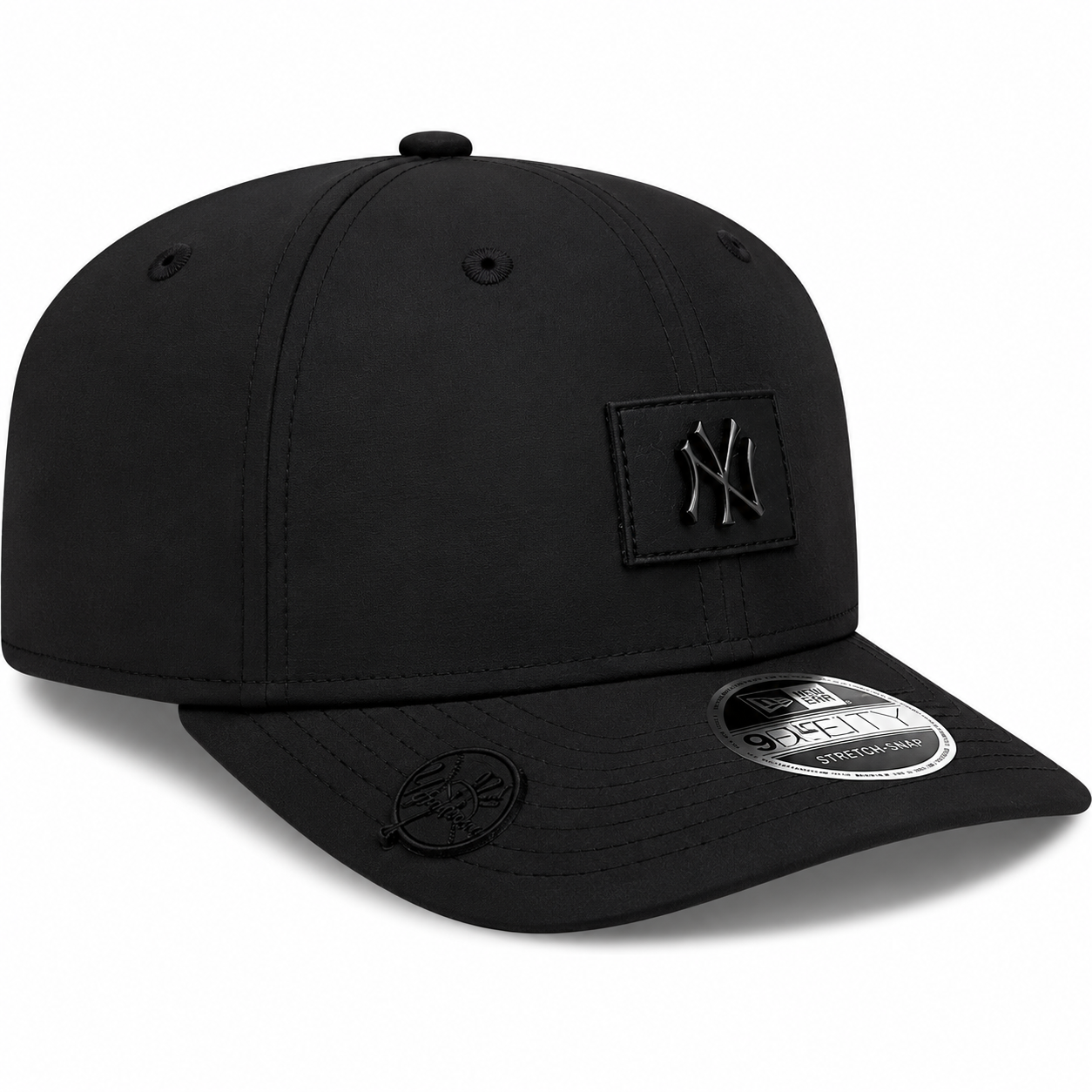 New York Yankees New Era 2026 Clubhouse 9SEVENTY Stretch Snap Adjustable Hat-Black Tonal Official Team Hat Sports Fan Cap Official NFL Team Hat
