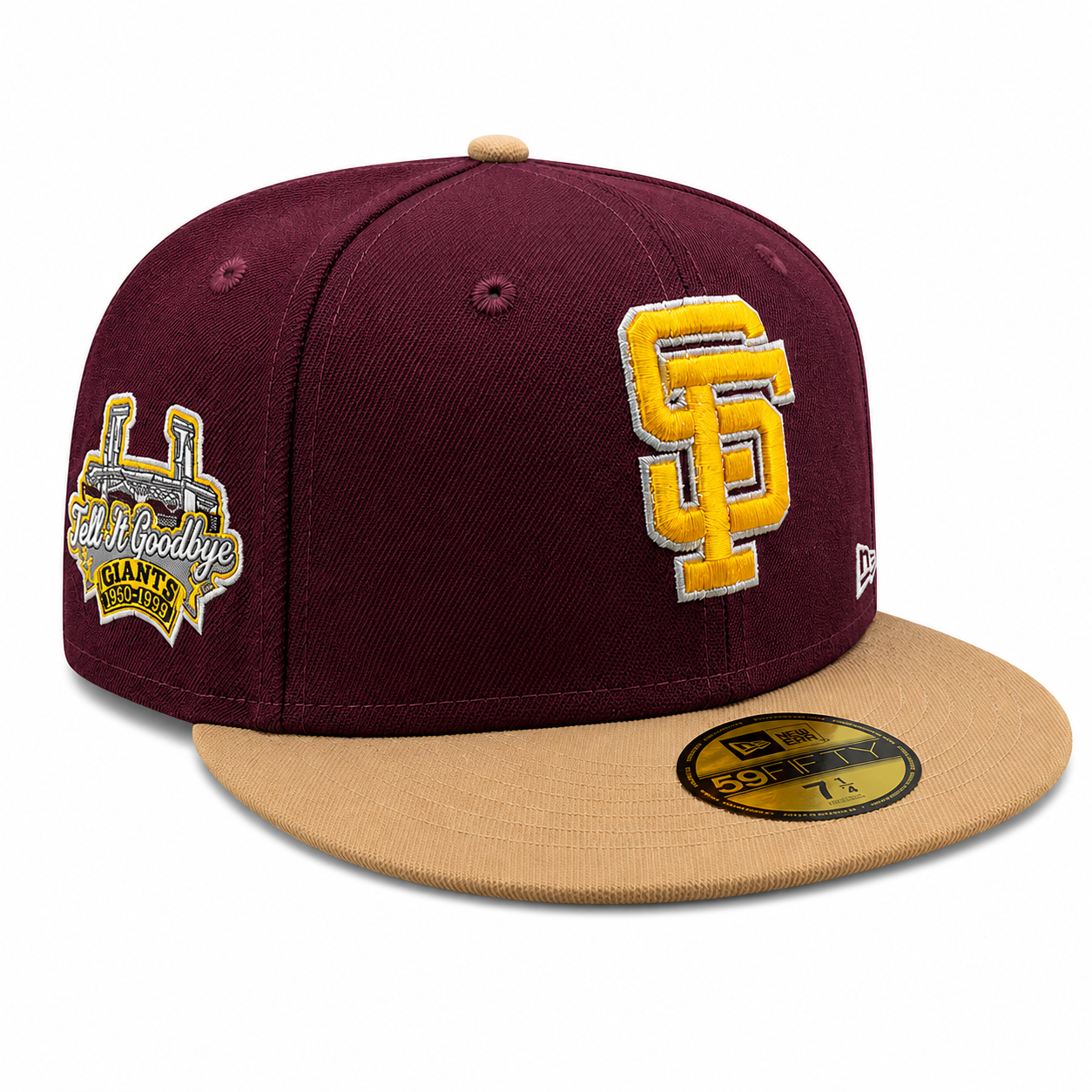 San Francisco Giants New Era Rock Pack 2 Tone Master of Puppets Inspired 59FIFTY Fitted Hat Official Team Hat Sports Fan Cap Official NFL Team Hat