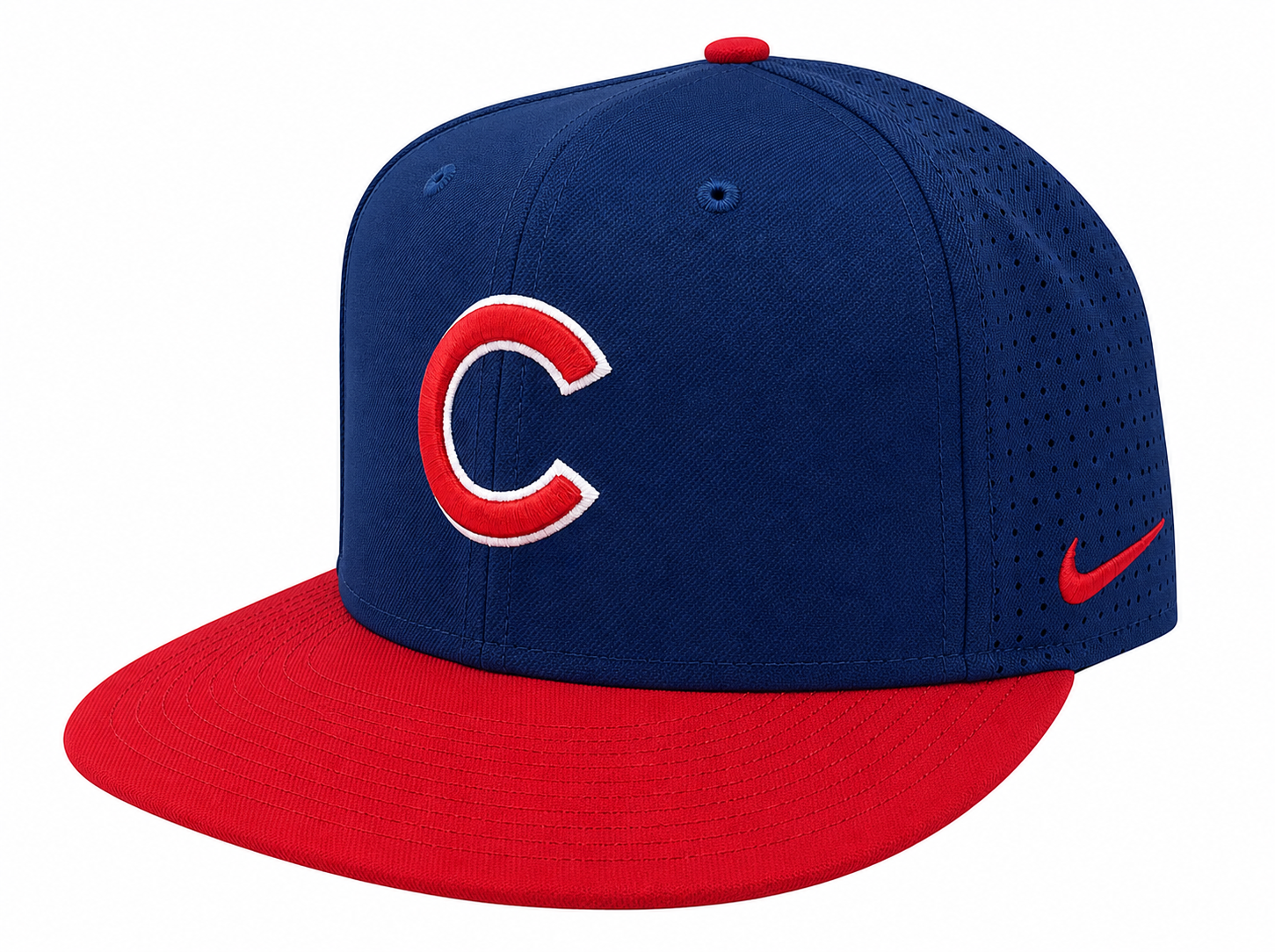NIKE Chicago Cubs 2 Tone Deep Royal Red Aero True Adjustable Dri-Fit Performance Hat Official Team Hat Sports Fan Cap Official NFL Team Hat Football