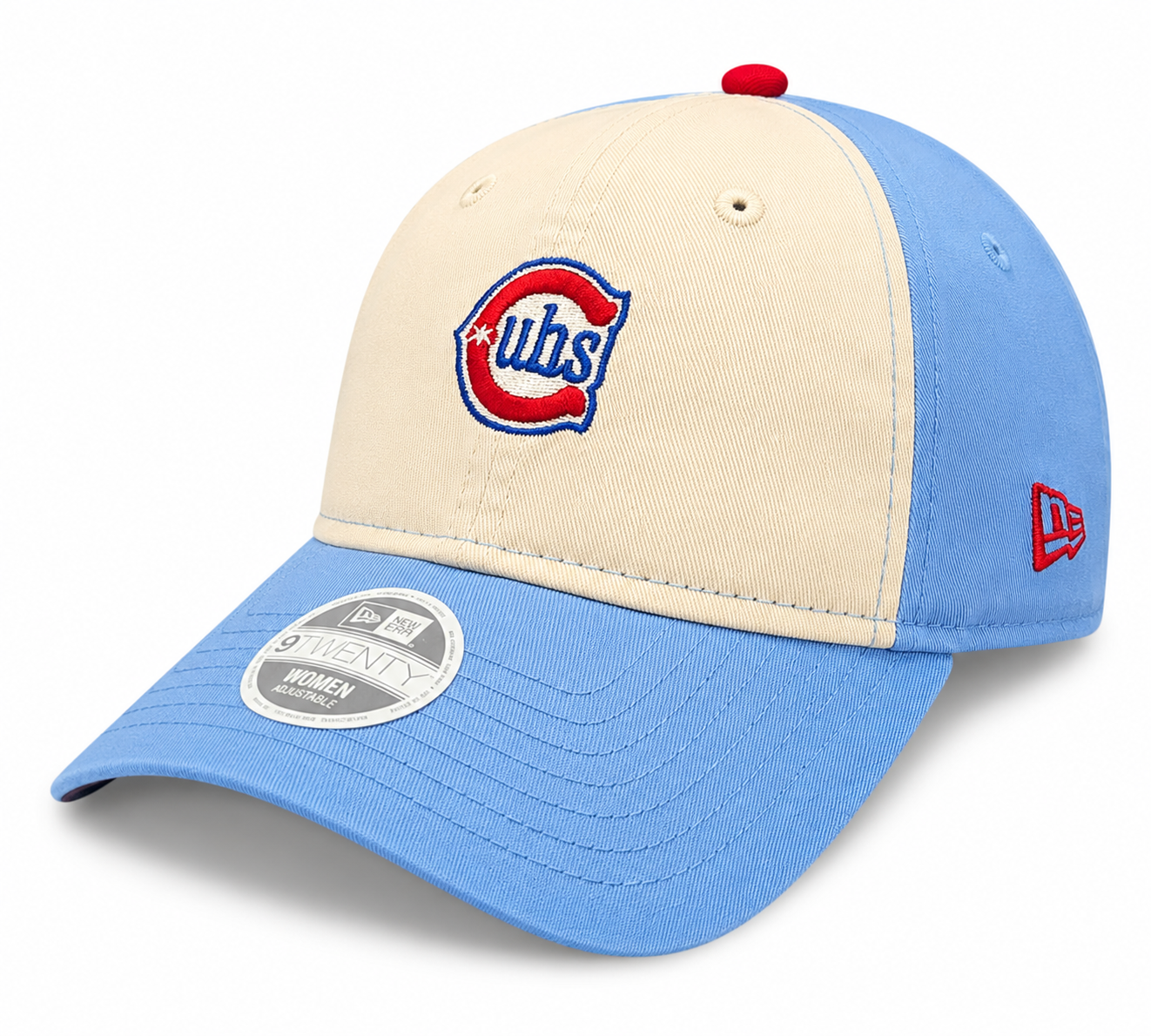 Women s Chicago Cubs 2nd Alternate Micro Baby Blue New Era 9TWENTY Adjustable Hat Official Team Hat Sports Fan Cap Official NFL Team Hat Football Fan