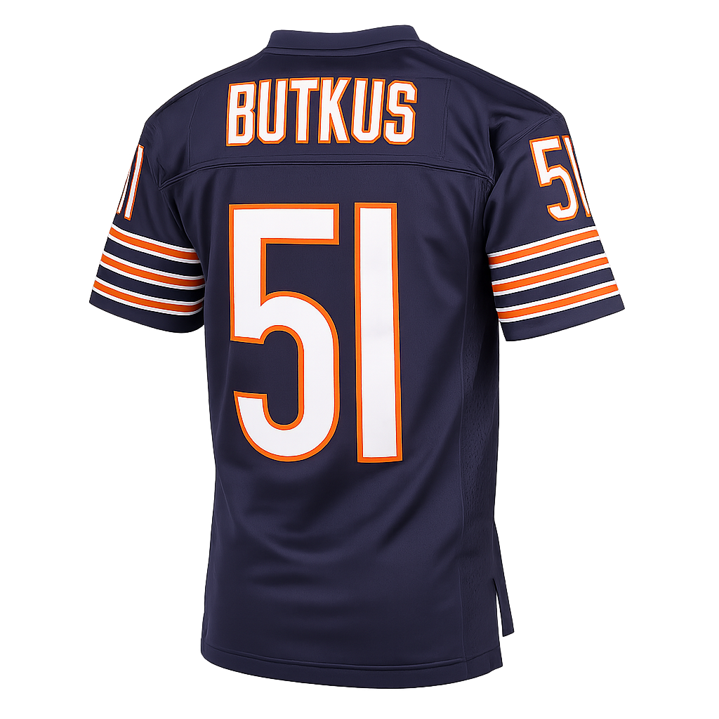 Mens Chicago Bears Dick Butkus Mitchell & Ness Navy Blue Replica 1966 Legacy Replica Jersey