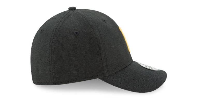 Pittsburgh Pirates New Era 39Thirty Black Team Classic Flex Hat Official Team Hat Sports Fan Cap Official NFL Team Hat Football Fan Cap