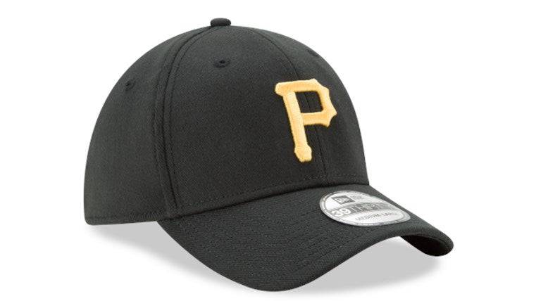 Pittsburgh Pirates New Era 39Thirty Black Team Classic Flex Hat Official Team Hat Sports Fan Cap Official NFL Team Hat Football Fan Cap