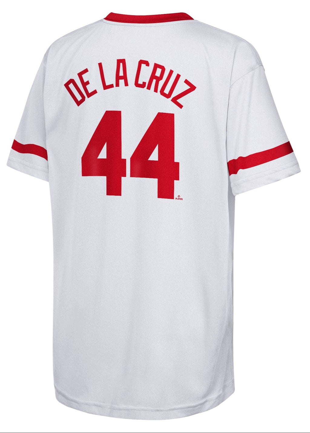 Youth Cincinnati Reds Elly De La Cruz MLB Home Replica Screen Print Jersey Official Team Jersey Sports Fan Apparel Official NFL Team Jersey Football