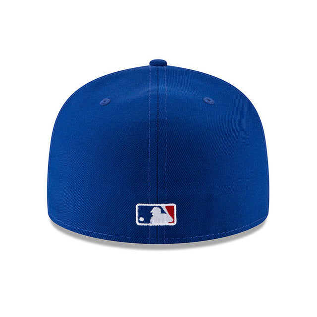 Chicago Cubs New Era 2016 World Series Wool 2 Tone Royal Black 59FIFTY Fitted Hat Official Team Hat Sports Fan Cap Official NFL Team Hat Football Fan
