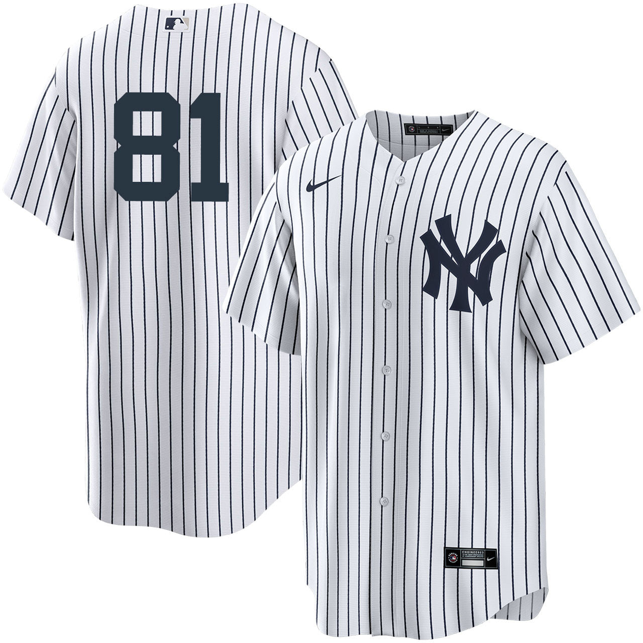 Men s Nike Luis Gil 81 White New York Yankees Home Official Replica Player Jersey Official Team Jersey Sports Fan Apparel Official NFL Team Jersey