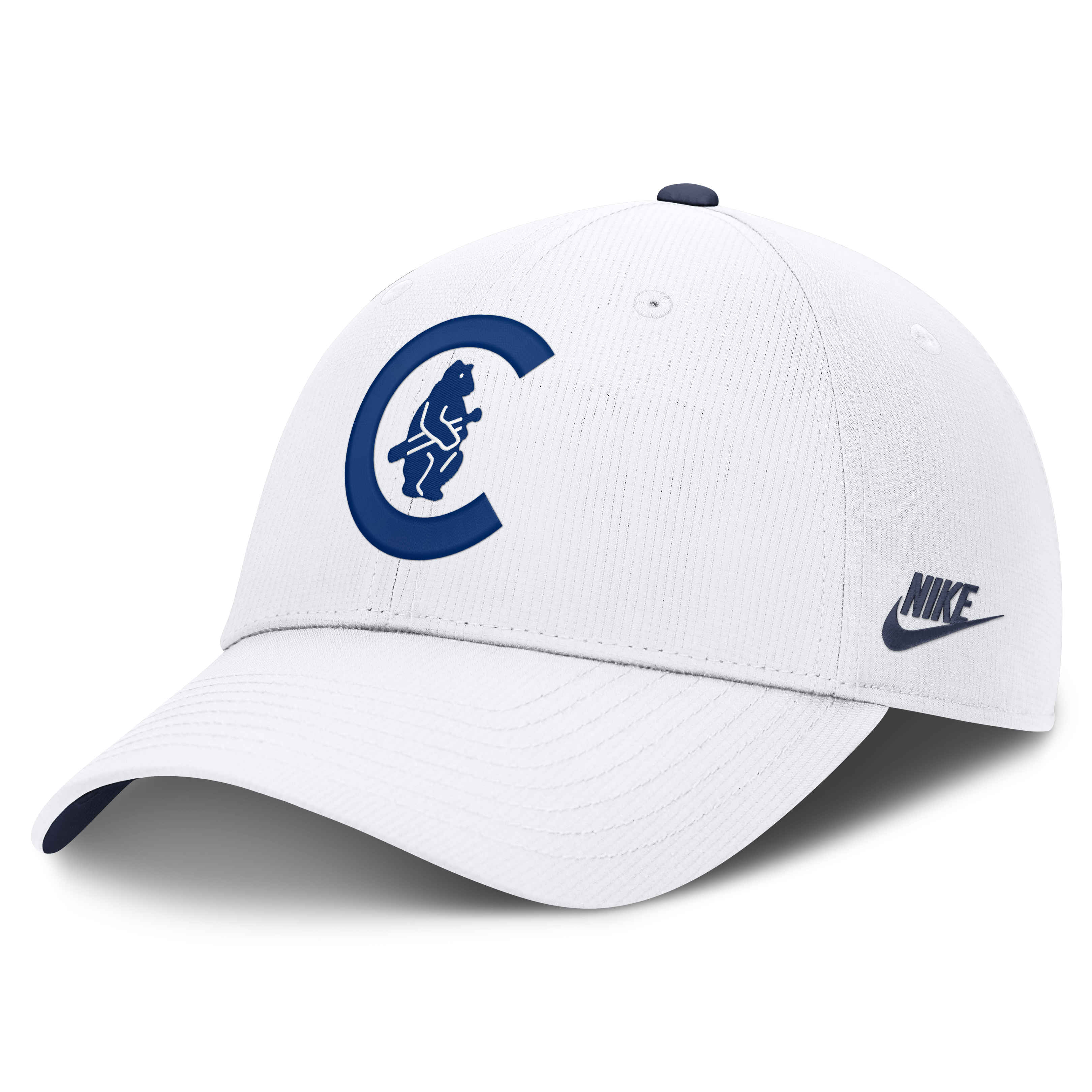 Chicago Cubs Nike Cooperstown Club Logo White Adjustable Hat Official Team Hat Sports Fan Cap Official NFL Team Hat Football Fan Cap