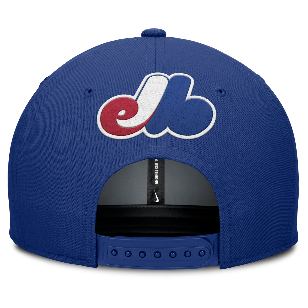 Montreal Expos Nike Gray Royal Dri-Fit Pro Snapback Hat Official Team Hat Sports Fan Cap Official NFL Team Hat Football Fan Cap