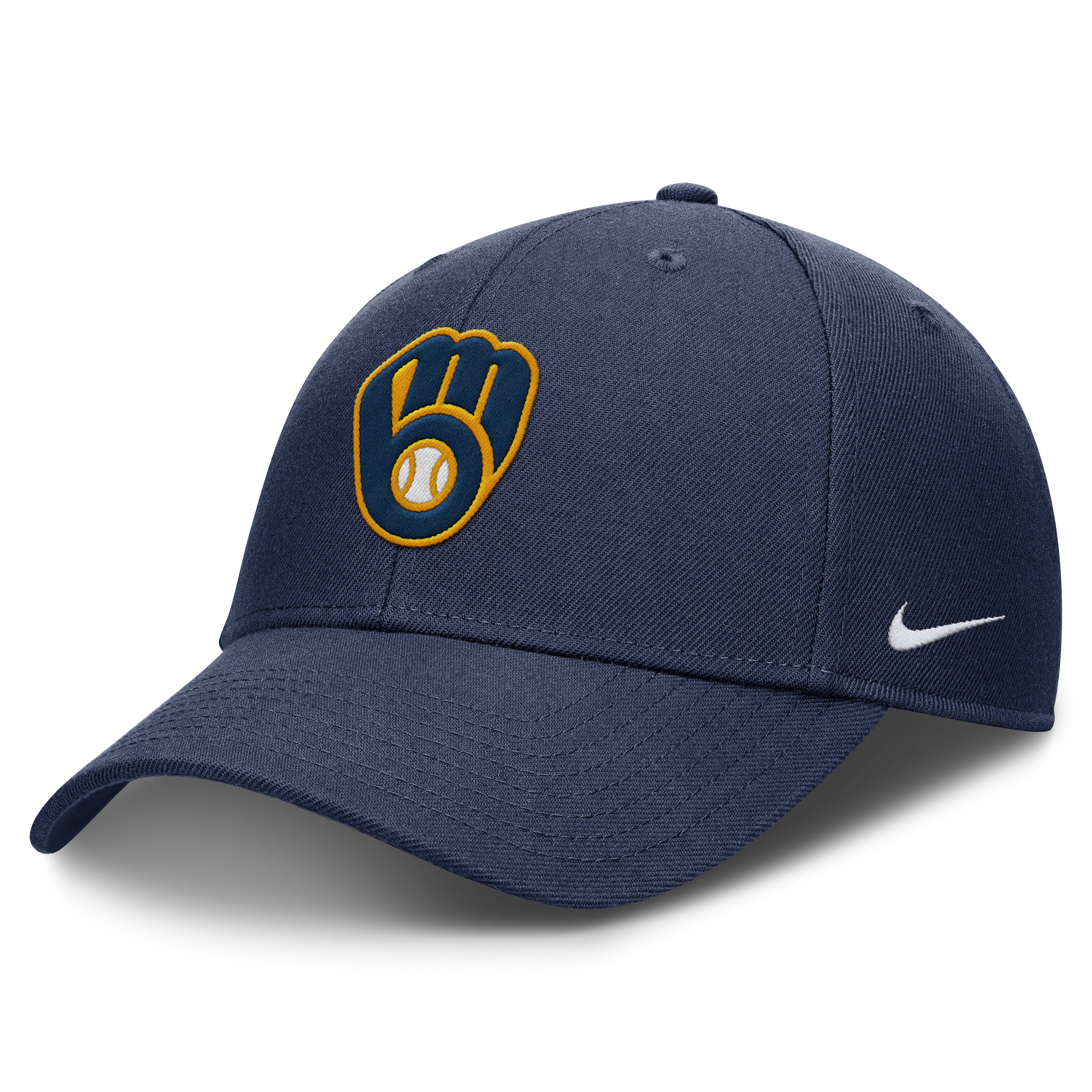 Milwaukee Brewers Nike Navy Club Adjustable Hat Official Team Hat Sports Fan Cap Official NFL Team Hat Football Fan Cap