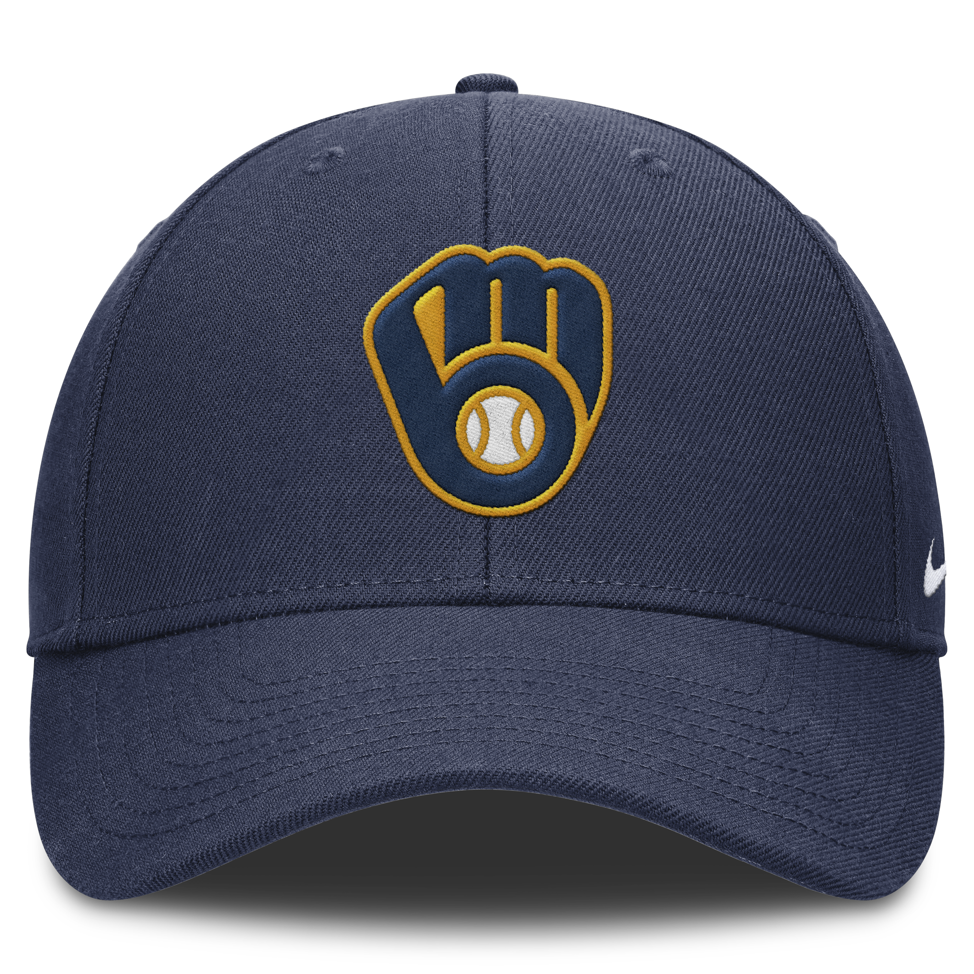 Milwaukee Brewers Nike Navy Club Adjustable Hat Official Team Hat Sports Fan Cap Official NFL Team Hat Football Fan Cap