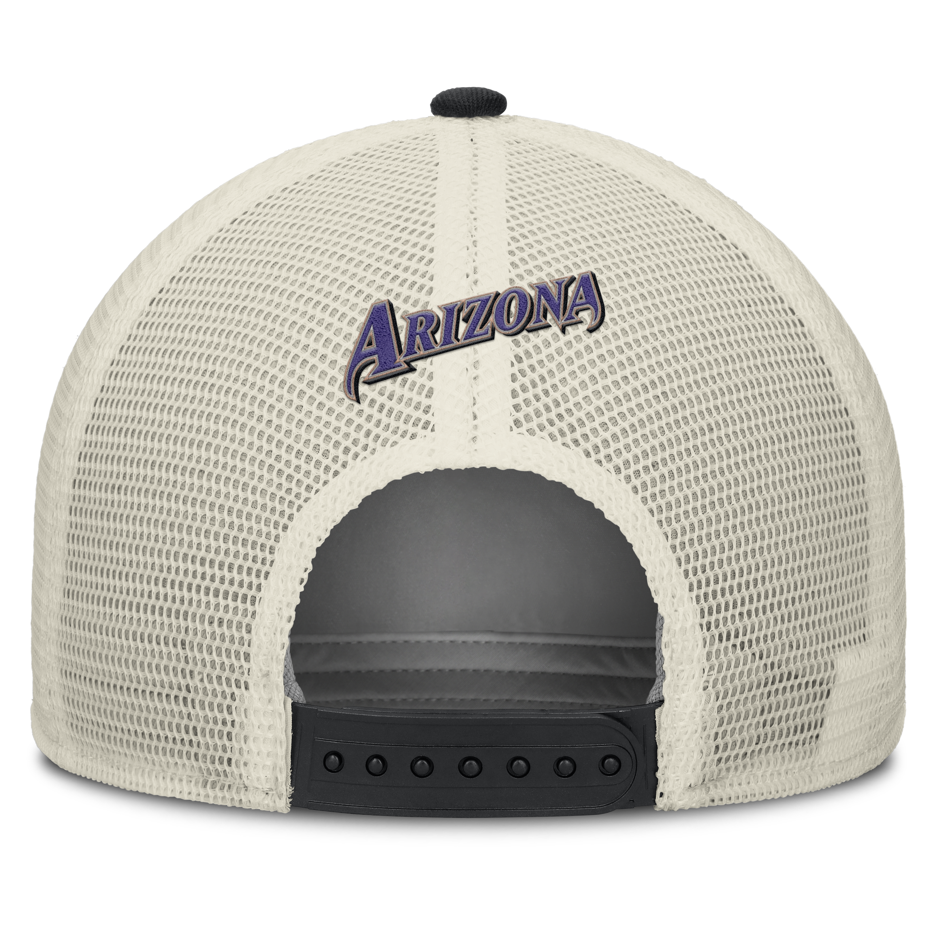 Arizona Diamondbacks Nike Rise Black Adjustable Snapback Trucker Hat Official Team Hat Sports Fan Cap Official NFL Team Hat Football Fan Cap