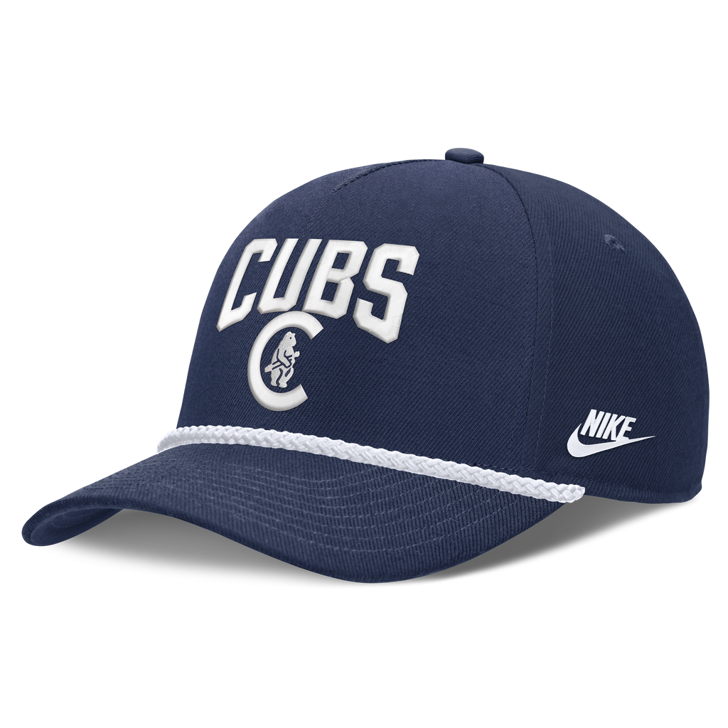 Chicago Cubs Nike Cooperstown Navy Blue Rise Adjustable Hat Official Team Hat Sports Fan Cap Official NFL Team Hat Football Fan Cap
