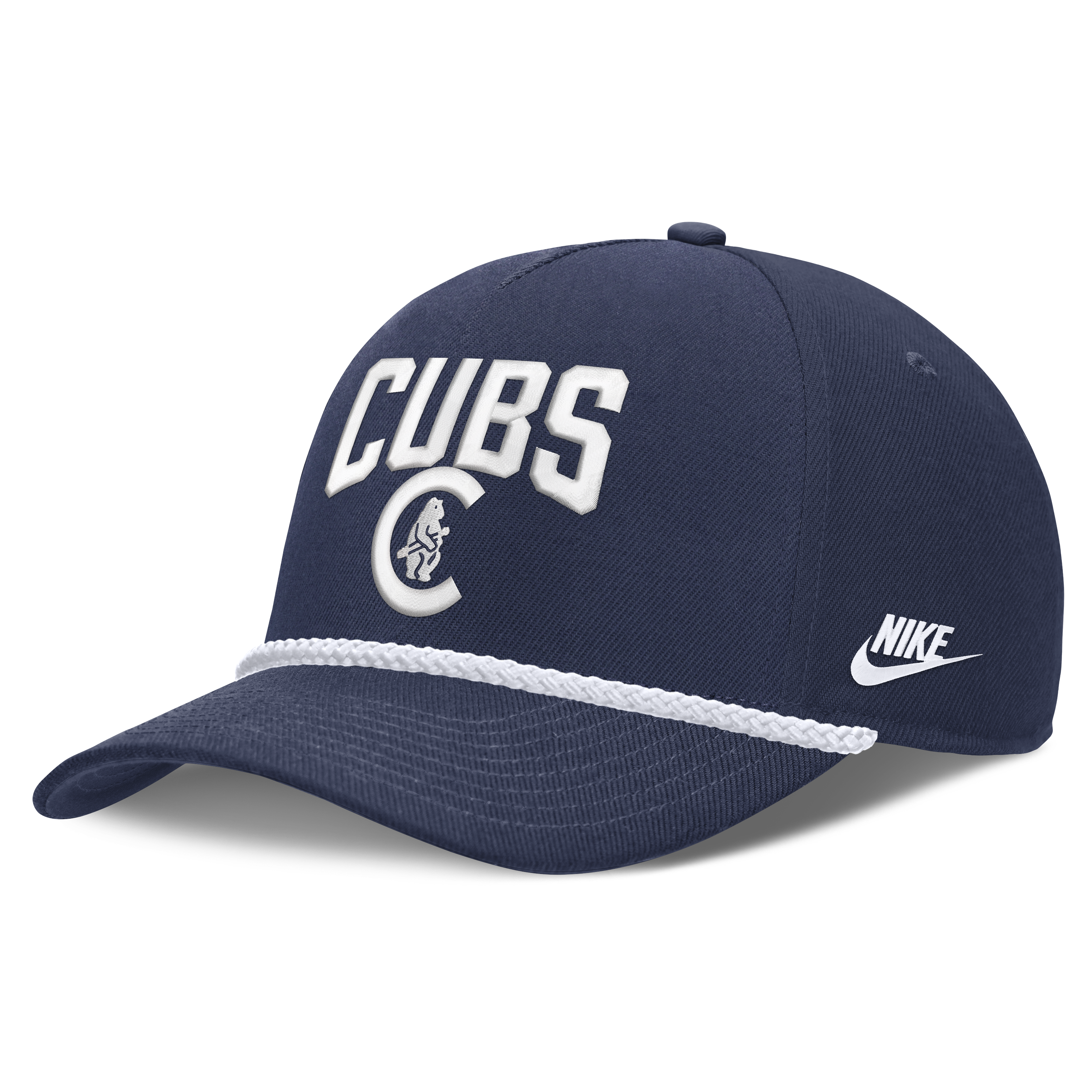 Chicago Cubs Nike Cooperstown Navy Blue Rise Adjustable Hat Official Team Hat Sports Fan Cap Official NFL Team Hat Football Fan Cap