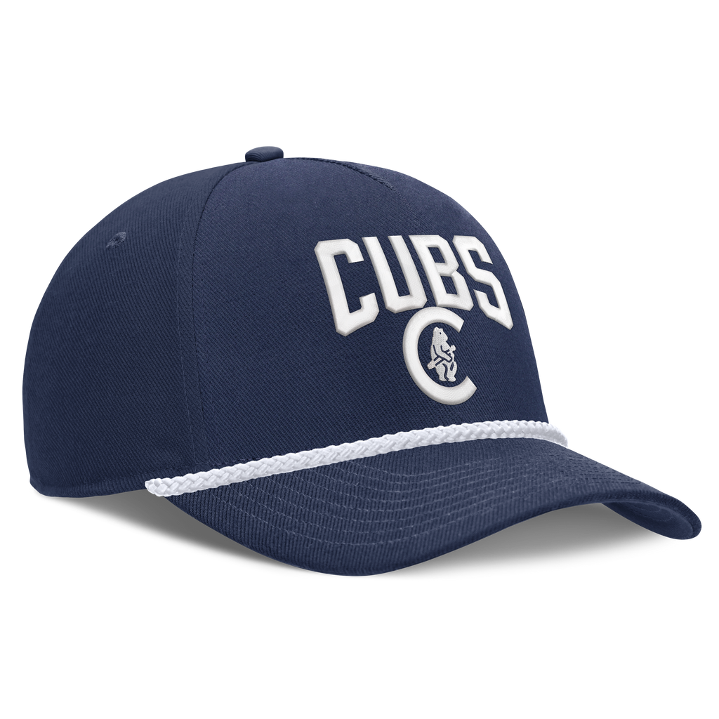 Chicago Cubs Nike Cooperstown Navy Blue Rise Adjustable Hat Official Team Hat Sports Fan Cap Official NFL Team Hat Football Fan Cap