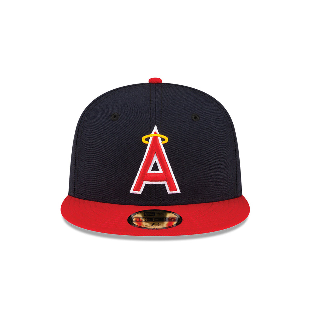 Men s Anaheim Angels New Era Navy Red Alternate On-Field 59FIFTY Fitted Hat Official Team Hat Sports Fan Cap Official NFL Team Hat Football Fan Cap