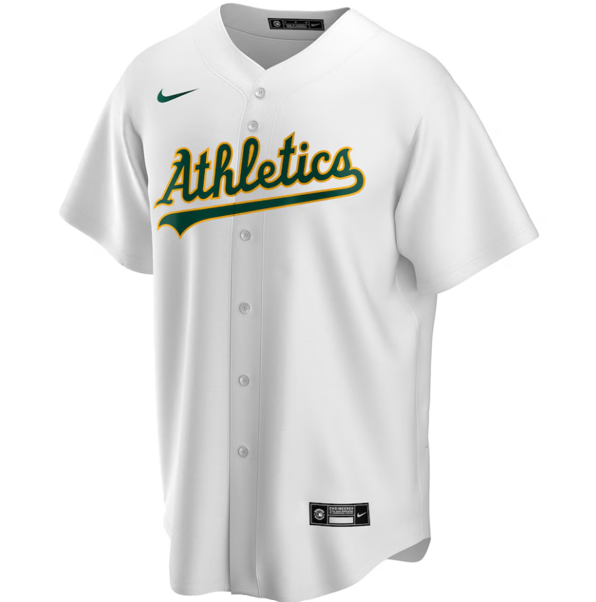 Nike - MLB Game Jersey - Oakland Athletics - Home Official Team Jersey Sports Fan Apparel Official NFL Team Jersey Football Fan Apparel