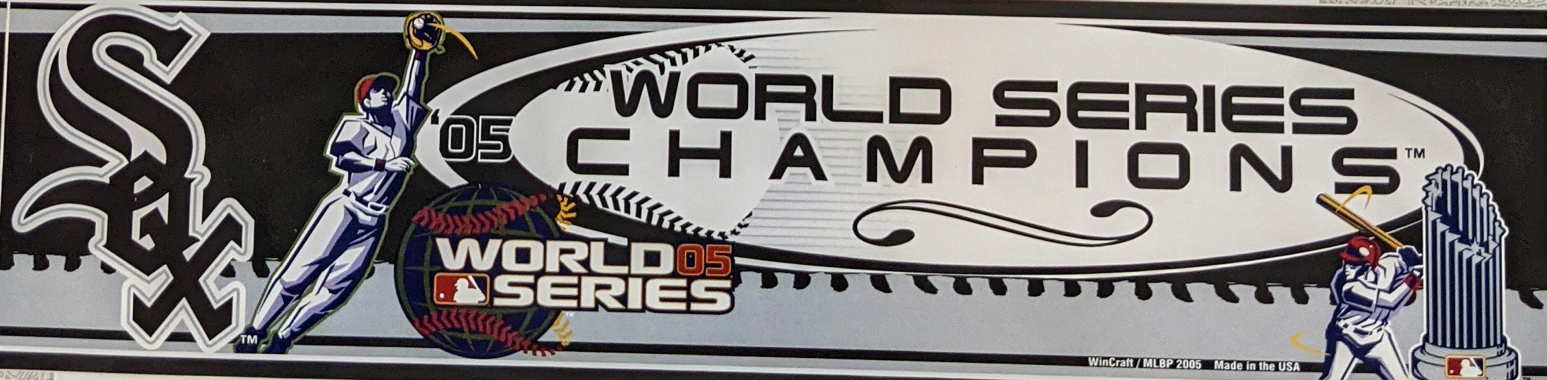 Chicago White Sox 2005 World Series Champions Bumper Sticker Official Sports Fan Gear Official NFL Fan Gear Popular Style