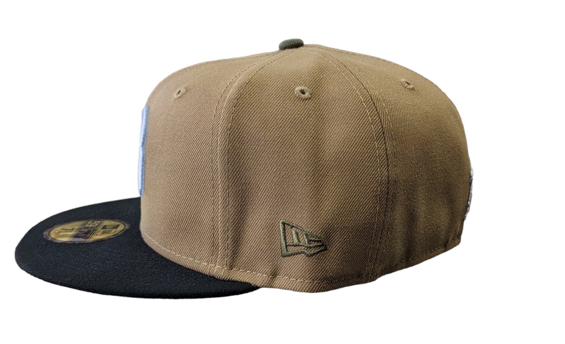 Birmingham Barons Biff New Era Southern League Khaki Black Olive 59FIFTY Fitted Hat Official Team Hat Sports Fan Cap Official NFL Team Hat Football