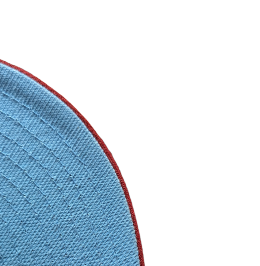 Philadelphia Phillies MLB 1996 ASG 2 Tone Sky Blue Cardinal New Era 59FIFTY Fitted Hat Official Team Hat Sports Fan Cap Official NFL Team Hat