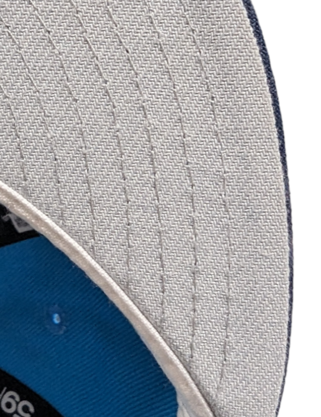 Seattle Mariners New Era 2 Tone Sunwash Ocean Blue Nirvana Nevermind Inspired 59FIFTY Fitted Hat Official Team Hat Sports Fan Cap Official NFL Team