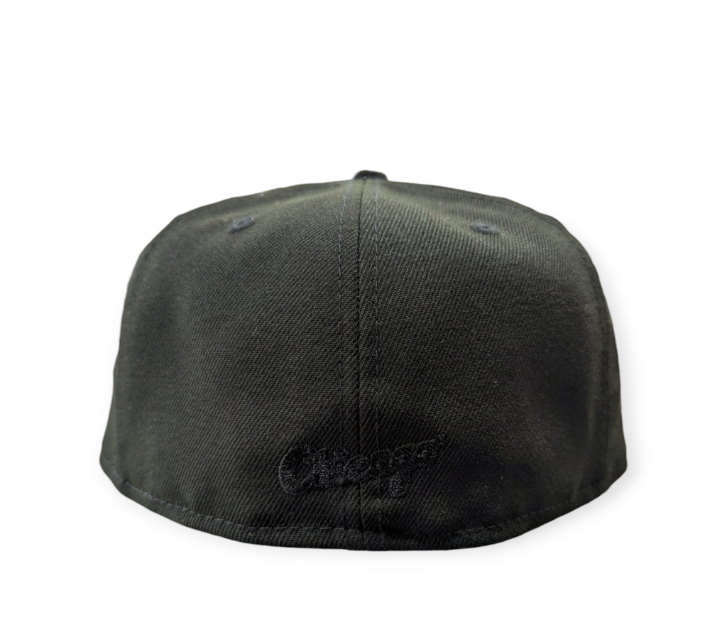 Men s Chicago White Sox New Era Tonal Black On Black 59FIFTY Fitted Hat Official Team Hat Sports Fan Cap Official NFL Team Hat Football Fan Cap