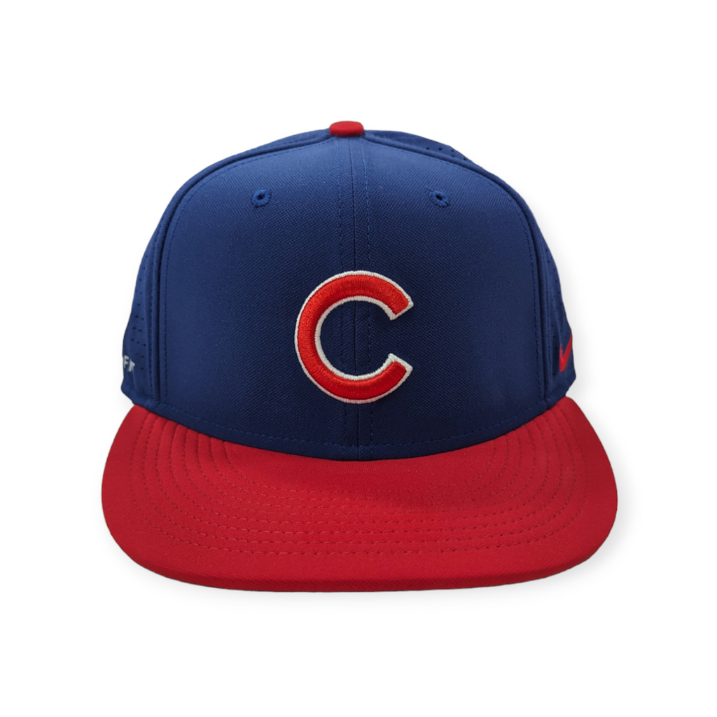 NIKE Chicago Cubs 2 Tone Deep Royal Red Aero True Adjustable Dri-Fit Performance Hat Official Team Hat Sports Fan Cap Official NFL Team Hat Football