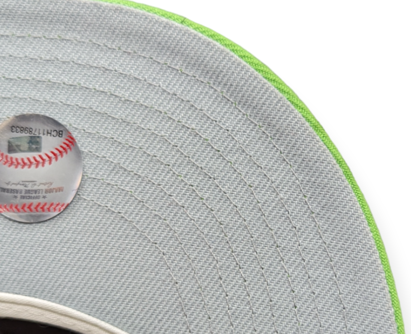 Detroit Tigers New Era Wheat Lime Cooper 59FIFTY Fitted Hat Official Team Hat Sports Fan Cap Official NFL Team Hat Football Fan Cap