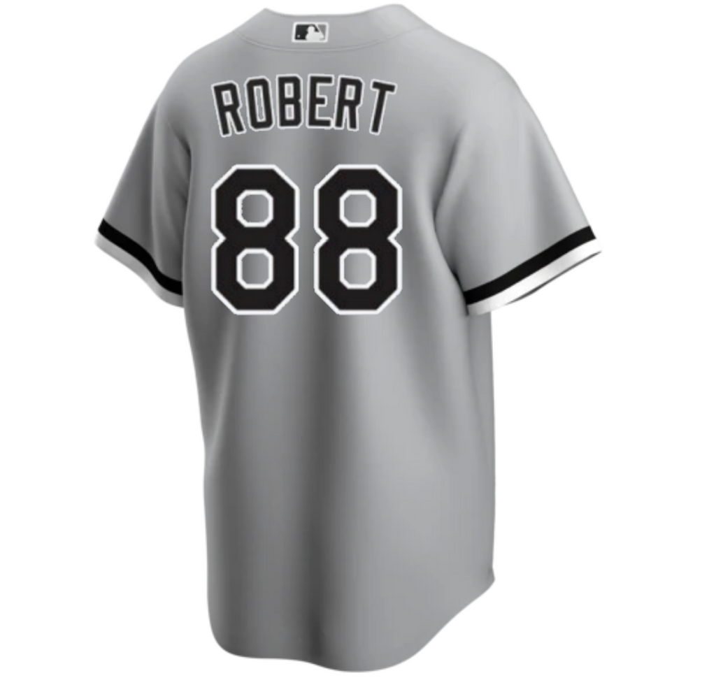 Men s Luis Robert Chicago White Sox Nike Gray Road Replica Team Jersey Official Team Jersey Sports Fan Apparel Official NFL Team Jersey Football Fan