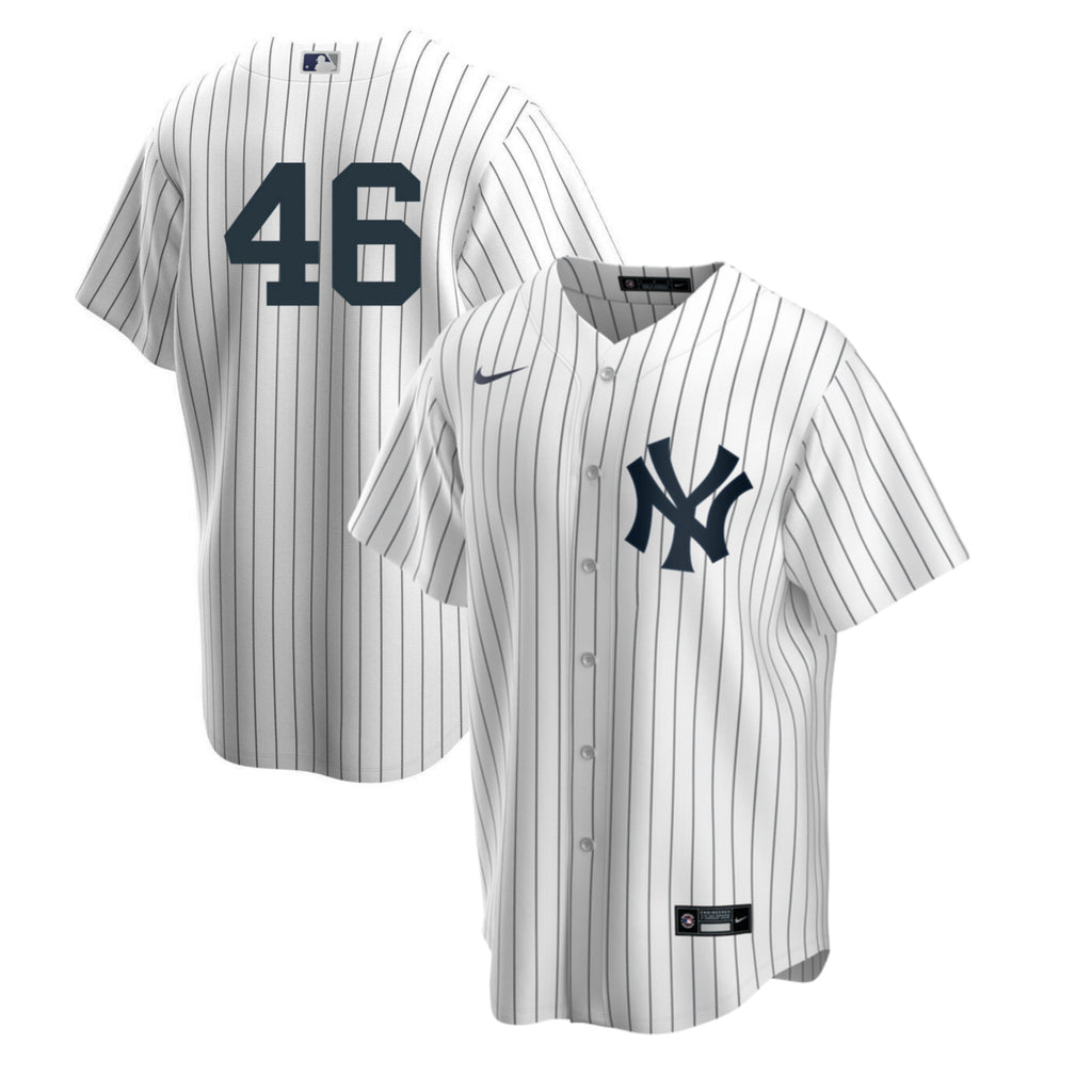 Men s Nike Andy Pettite 46 White New York Yankees Home Official Replica Player Jersey Official Team Jersey Sports Fan Apparel Official NFL Team