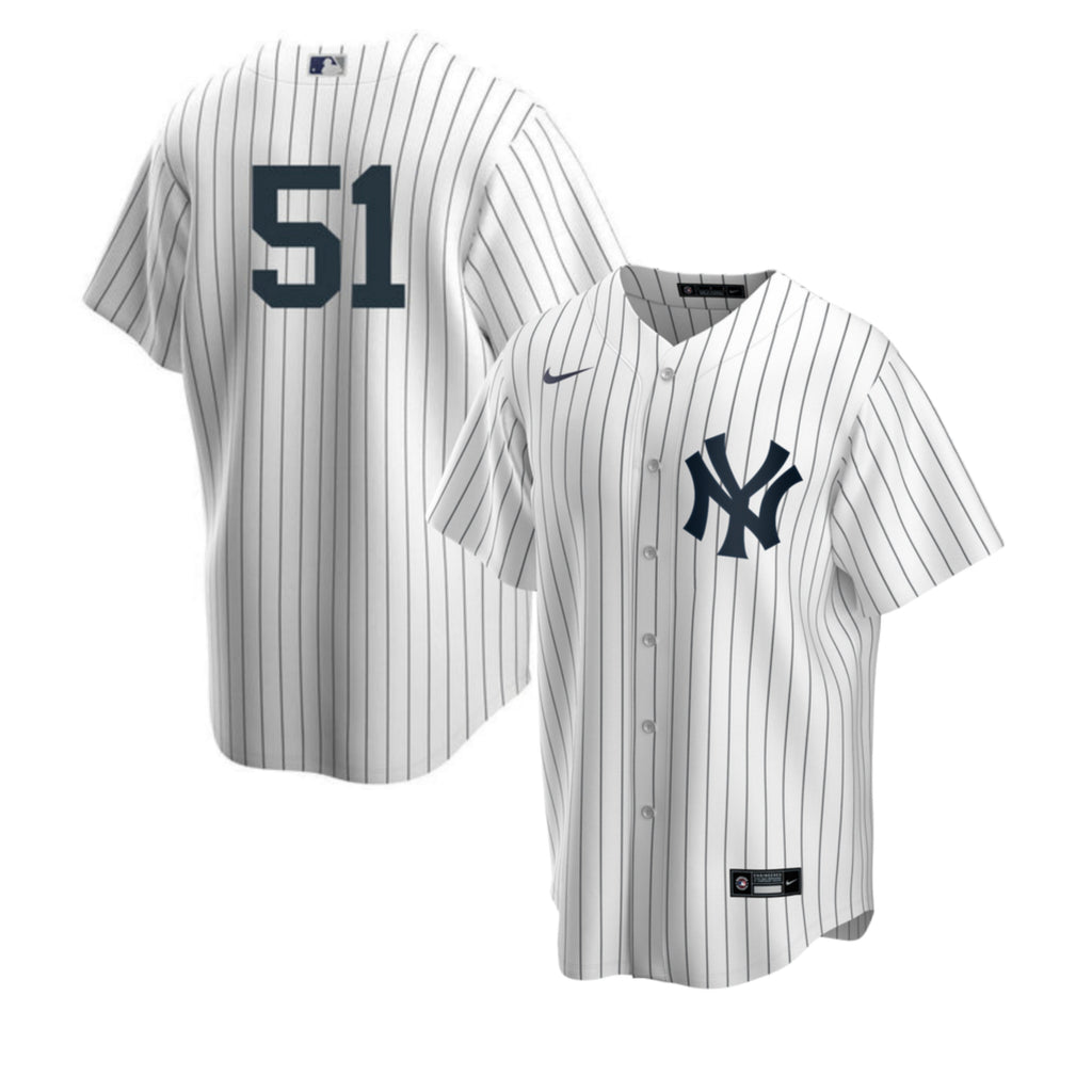 Men s Nike Bernie Williams 51 White New York Yankees Home Official Replica Player Jersey Official Team Jersey Sports Fan Apparel Official NFL Team