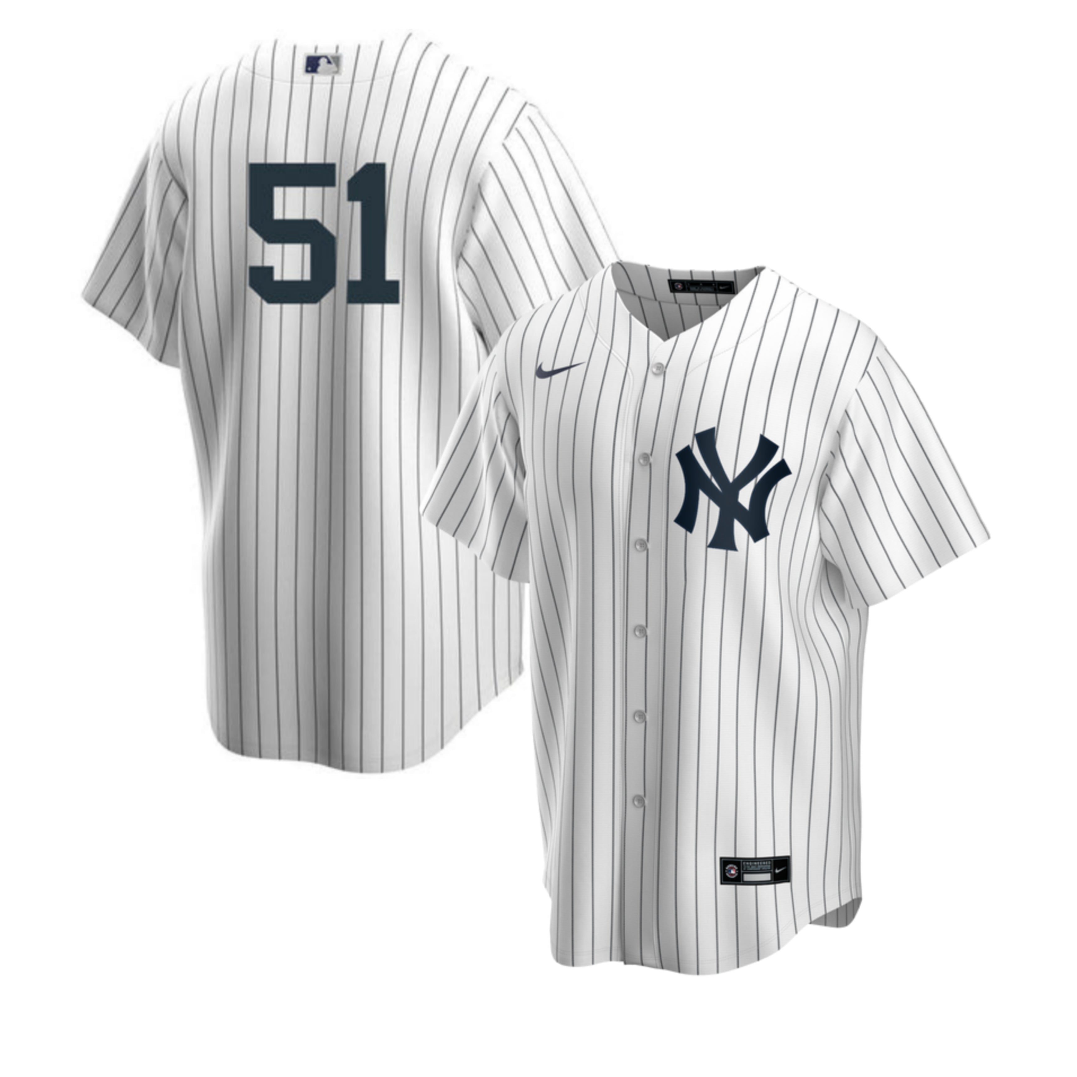 Men s Nike Bernie Williams 51 White New York Yankees Home Official Replica Player Jersey Official Team Jersey Sports Fan Apparel Official NFL Team