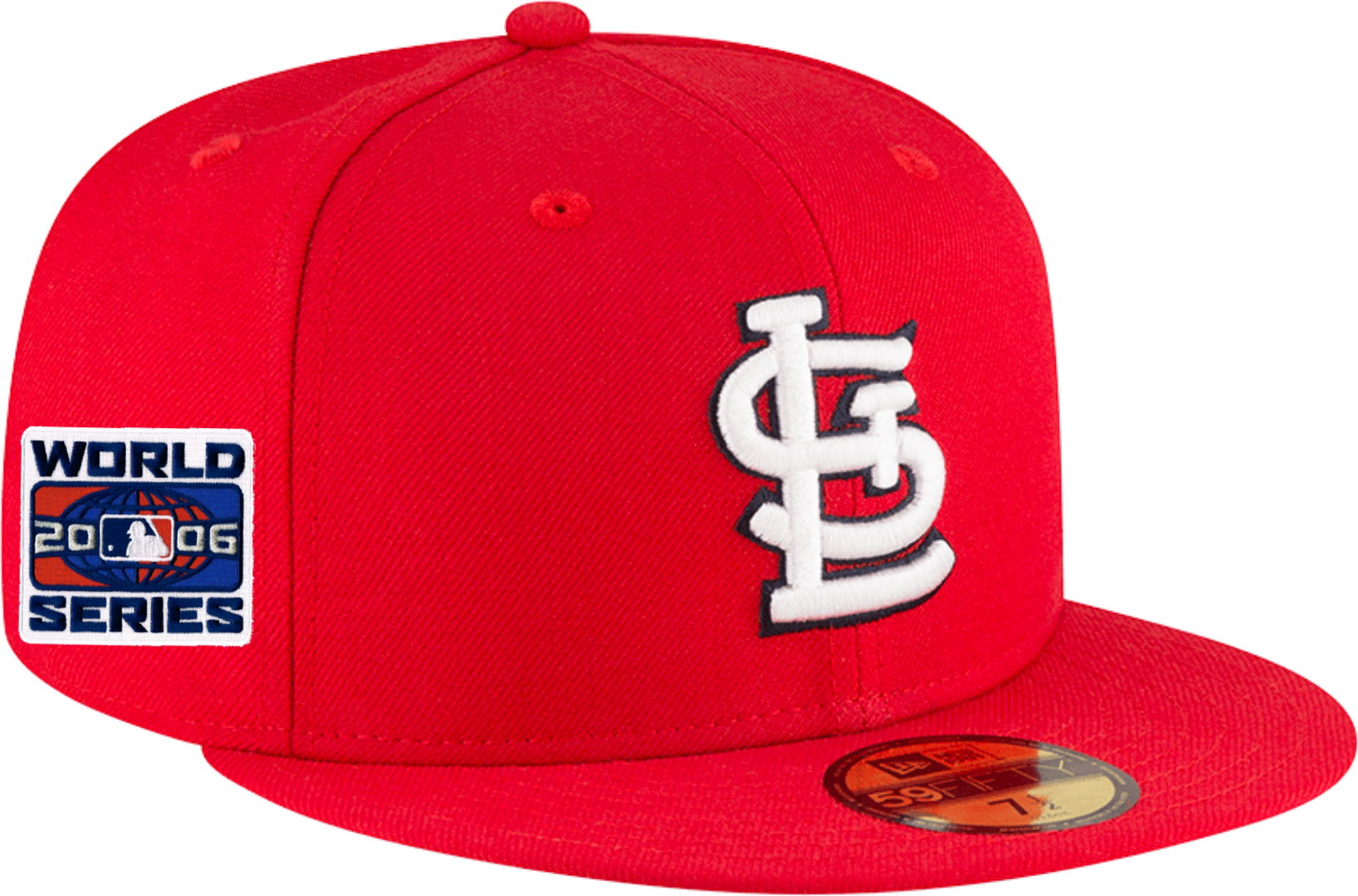 St Louis Cardinals Classic 2006 World Series Red New Era 59Fifty Fitted Hat Official Team Hat Sports Fan Cap Official NFL Team Hat Football Fan Cap