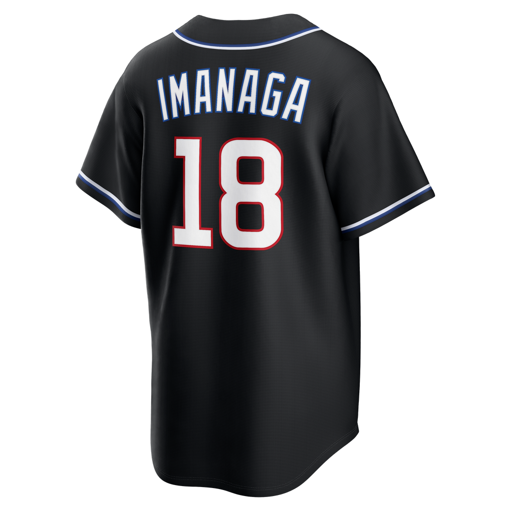 Men s Chicago Cubs Shota Imanaga Nike Black Carbon Replica Jersey Official Team Jersey Sports Fan Apparel Official NFL Team Jersey Football Fan