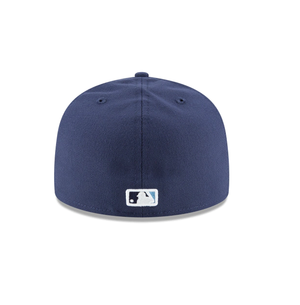 Men s Tampa Bay Rays New Era Navy Game Authentic Collection Alternate On-Field 59FIFTY Fitted Hat Official Team Hat Sports Fan Cap Official NFL Team
