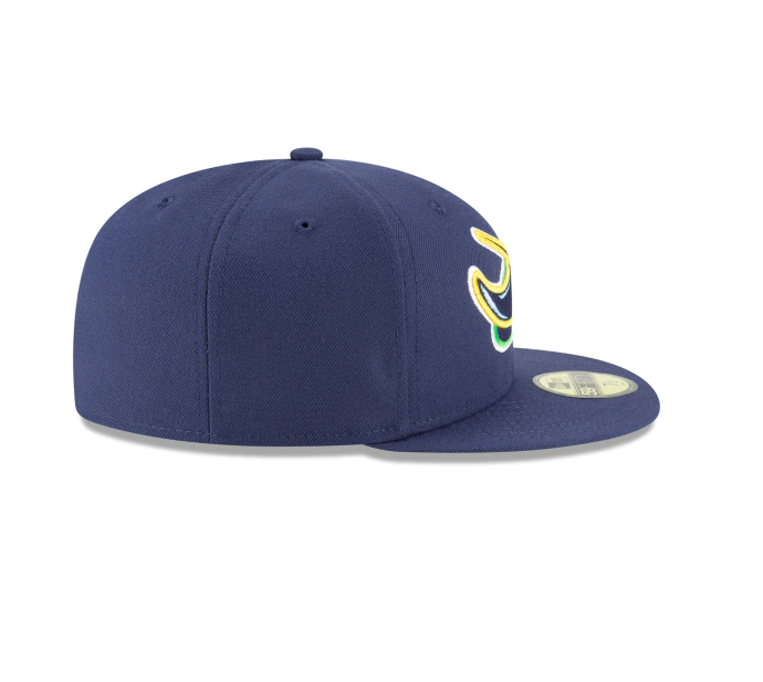 Men s Tampa Bay Rays New Era Navy Game Authentic Collection Alternate On-Field 59FIFTY Fitted Hat Official Team Hat Sports Fan Cap Official NFL Team