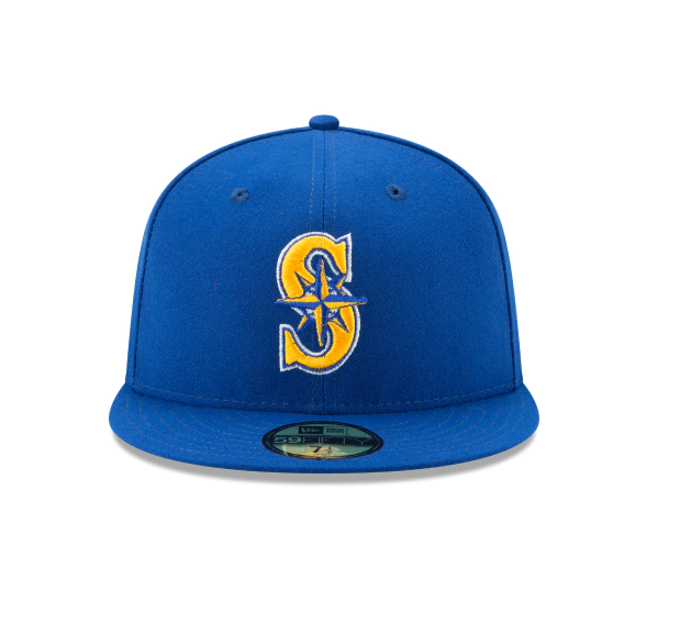 Men s Seattle Mariners New Era Royal Game Authentic Collection Alternate 2 On-Field 59FIFTY Fitted Hat Official Team Hat Sports Fan Cap Official NFL