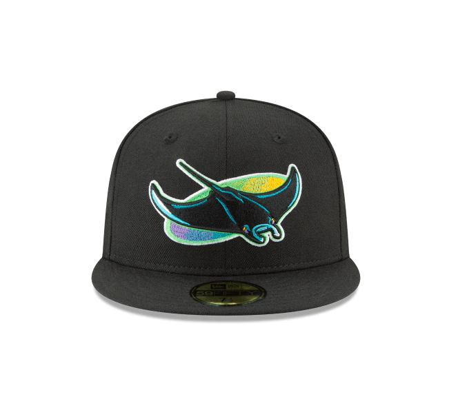 Men s Tampa Bay Devil Rays 1998 Cooperstown Collection Black 59Fifty Fitted Hat Official Team Hat Sports Fan Cap Official NFL Team Hat Football Fan