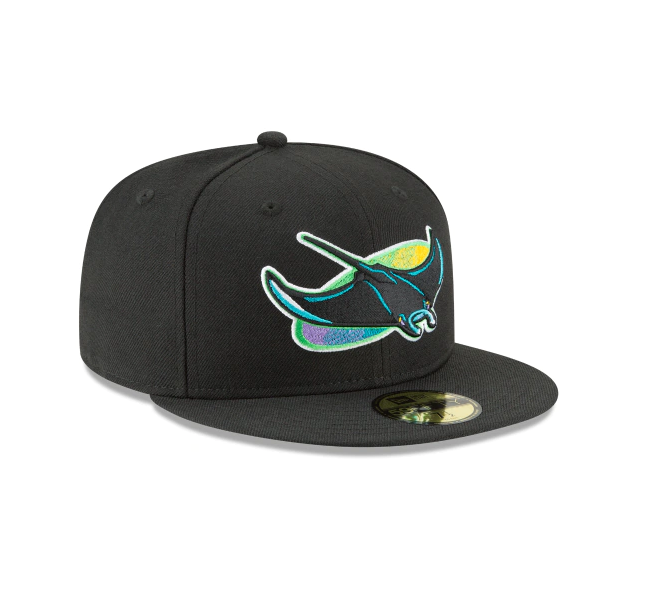 Men s Tampa Bay Devil Rays 1998 Cooperstown Collection Black 59Fifty Fitted Hat Official Team Hat Sports Fan Cap Official NFL Team Hat Football Fan