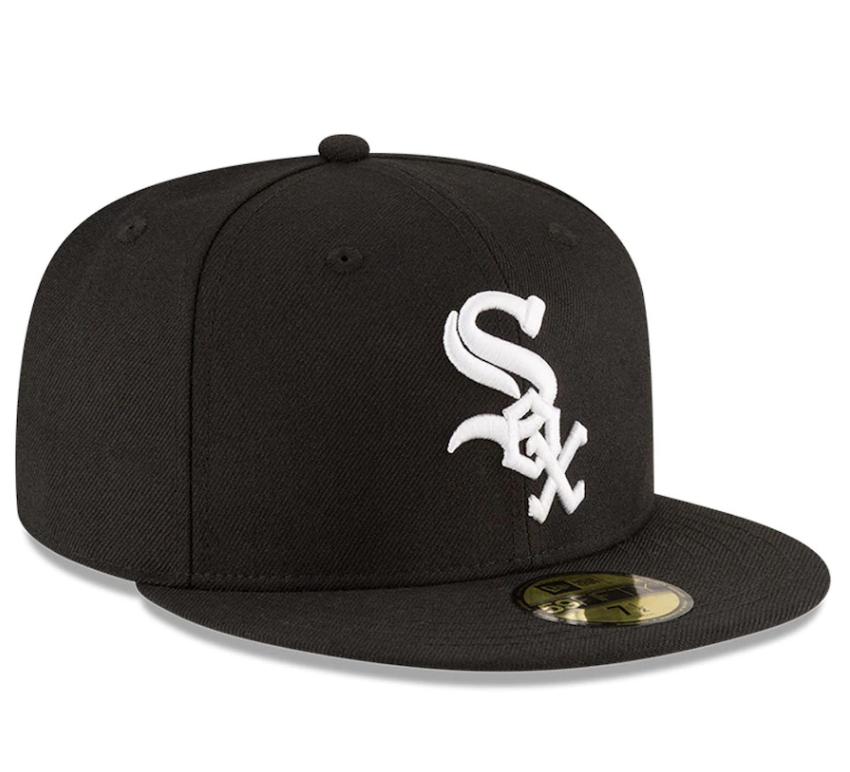 Chicago White Sox New Era 2005 World Series Wool 59FIFTY Fitted Hat - Black Official Team Hat Sports Fan Cap Official NFL Team Hat Football Fan Cap