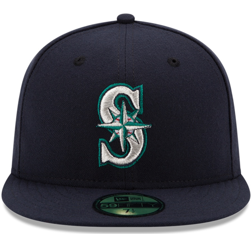 Men s Seattle Mariners New Era Navy Authentic Collection On Field 59FIFTY Fitted Hat Official Team Hat Sports Fan Cap Official NFL Team Hat Football